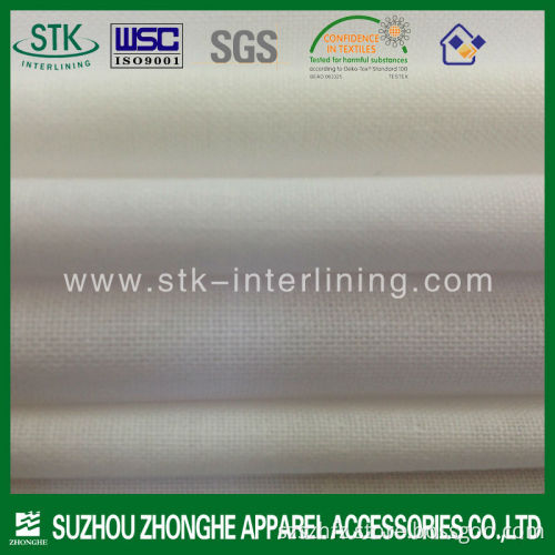 Woven fusible collar stiff interlining for garment